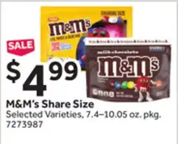 Stop&Shop M & M' s Share Size offer