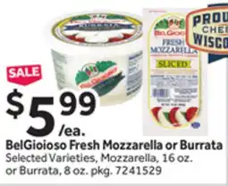 Stop&Shop BelGioioso Fresh Mozzarella or Burrata offer