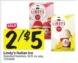 Stop&Shop Lindy's Italian Ice offer