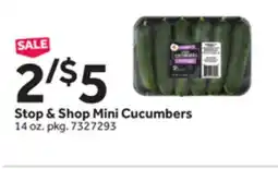 Stop&Shop Stop & Shop Mini Cucumbers offer
