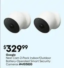 Lowe's Cam 2-Pack Indoor/Outdoor Battery-Operated Smart Security Cameras offer