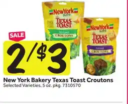 Stop&Shop New York Bakery Texas Toast Croutons offer