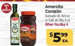 Tony’s Fresh Market Amorcito Corazón Avocado Oil, 16.9 oz or Café de Olla, 6 oz offer