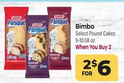 Tony’s Fresh Market Bimbo Select Pound Cakes offer