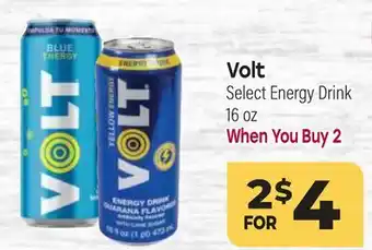Tony’s Fresh Market Volt Select Energy Drink offer