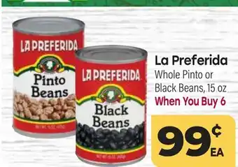 Tony’s Fresh Market La Preferida Whole Pinto Whole Pinto or Black Beans offer