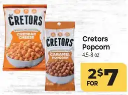 Tony’s Fresh Market Cretors Popcorn offer