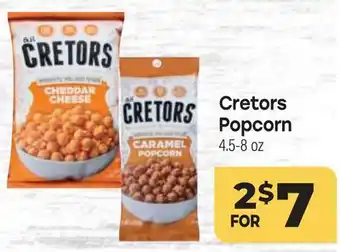 Tony’s Fresh Market Cretors Popcorn offer