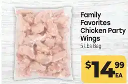 Tony’s Fresh Market Family Favorites Chicken Party Wings offer