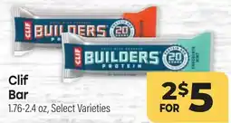 Tony’s Fresh Market Clif Bar offer