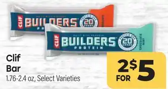 Tony’s Fresh Market Clif Bar offer