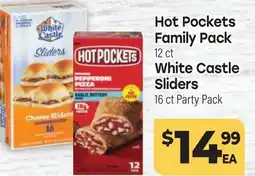 Tony’s Fresh Market Hot Pockets Family Pack 12ct White Castle Sliders 16ct Party Pack offer