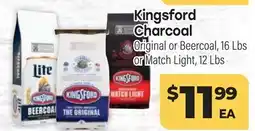 Tony’s Fresh Market Kingsford Charcoal Original or Beercoal, 16 Lbs or Match Light, 12 Lbs offer