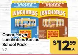 Tony’s Fresh Market Oscar Mayer Lunchables Basics Lunchables Basics School Pack offer
