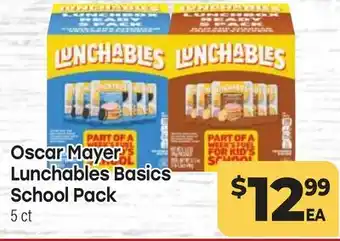 Tony’s Fresh Market Oscar Mayer Lunchables Basics Lunchables Basics School Pack offer