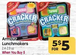 Tony’s Fresh Market Armour Armour Lunchmakers offer