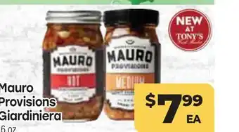 Tony’s Fresh Market Mauro Provisions Giardiniera offer