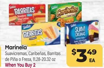 Tony’s Fresh Market Marinela Suavicremas, Caribeñas, Barritas de Piña o Fresa offer