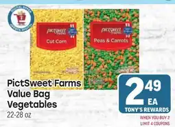 Tony’s Fresh Market PictSweet Farms Value Bag Vegetables offer