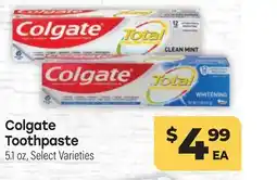 Tony’s Fresh Market Colgate Toothpaste offer