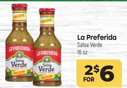 Tony’s Fresh Market La Preferida Salsa Verde offer