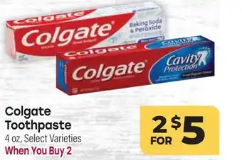 Tony’s Fresh Market Colgate Toothpaste offer