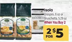 Tony’s Fresh Market Isola Crespini, 6oz or Bruschetta, 5.29oz offer