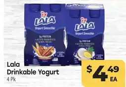 Tony’s Fresh Market Lala Drinkable Yogurt offer