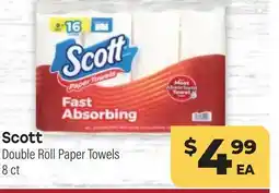 Tony’s Fresh Market Scott Double Roll Paper Towels offer