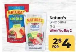 Tony’s Fresh Market Natura's Select Salsas offer