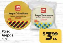 Tony’s Fresh Market Paisa Arepas offer