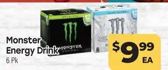 Tony’s Fresh Market Monster Energy Drink offer
