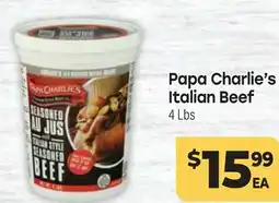 Tony’s Fresh Market Papa Charlie's Italian Beef offer
