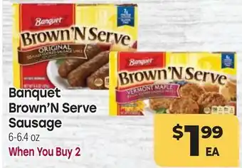 Tony’s Fresh Market Banquet Brown'N Serve Sausage offer