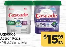 Tony’s Fresh Market Cascade Action Pacs offer