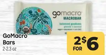 Tony’s Fresh Market GoMacro Bars offer