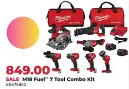 Runnings M18 Fuel 7 Tool Combo Kit offer