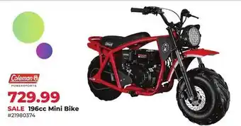 Runnings Coleman 196cc Mini Bike offer