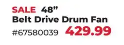Runnings Black Diamond 48 Belt Drive Drum Fan offer