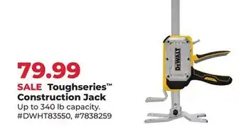 Runnings DEWALT Toughseries Construction Jack offer