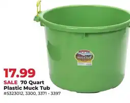 Runnings Little Giant 70 Quart Plastic Muck Tub offer