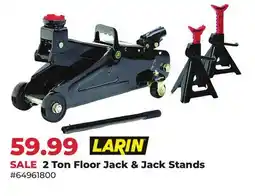 Runnings Larin 2 Ton Floor Jack & Jack Stands offer