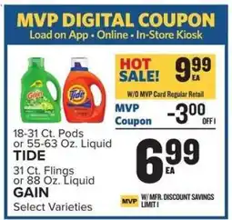 Food Lion Tide/Gain Detergent offer