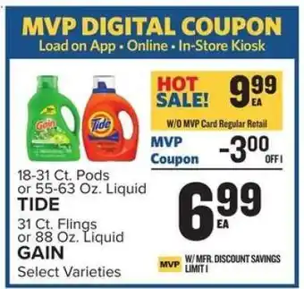 Food Lion Tide/Gain Detergent offer