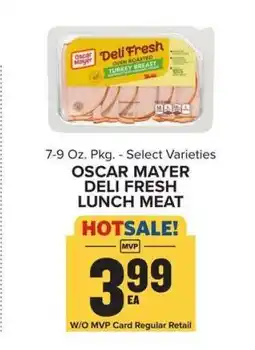 Food Lion Oscar Mayer Deli Fresh Lunch Meat offer