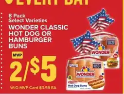 Food Lion Wonder Classic Hot Dog or Hamburger Buns offer