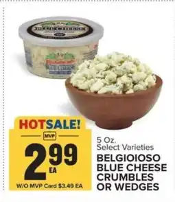 Food Lion BELGIOIOSO BLUE CHEESE CRUMBLES OR WEDGES offer