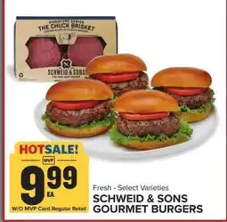 Food Lion SCHWEID & SONS GOURMET BURGERS offer