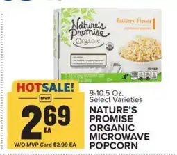 Food Lion Nature’s Promise Organic Microwave Popcorn offer