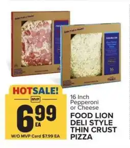 Food Lion Food Lion Deli Style Thin Crust Pizza offer